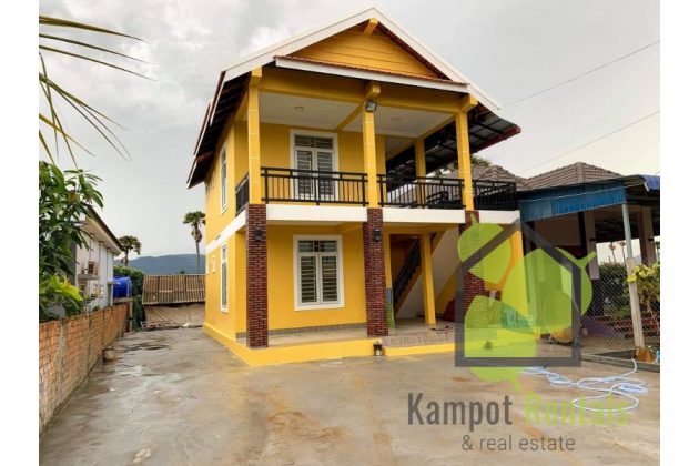 from street view - house for rent Kampot